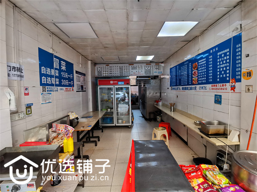 南外南坝小学40平餐饮店转让水电气三通