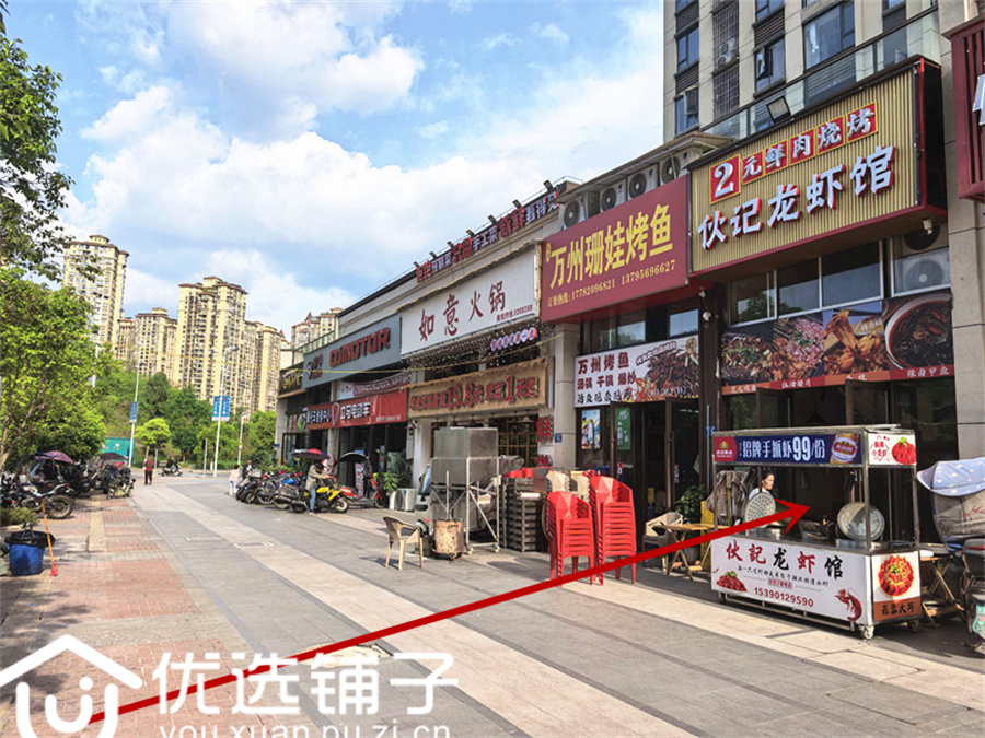 宣汉新区60平餐饮店转让(可外摆带二楼)